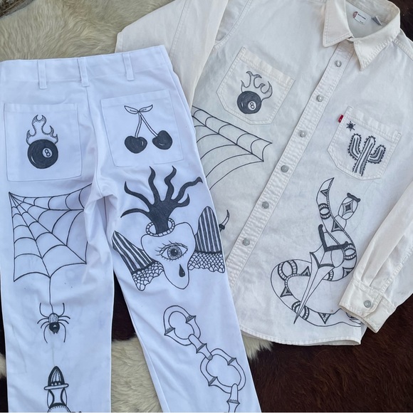 Traditional art workwear pants - Picture 8 of 11